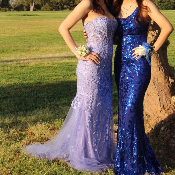 Lavender prom dress